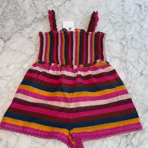 ZIMMERMANN GIRL GINGER STRIPE ROMPER 10Y
